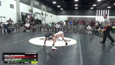 80 lbs Placement Matches (8 Team) - Vince Von Bernewitz, M2 Blue (NJ) vs Gracin Guglielmo, Elite Ath Club DZ (IN)