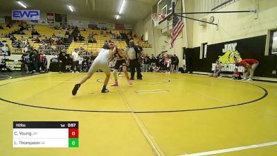 112 lbs Consi Of 4 - Collin Young, Jay Junior High vs Logan Thompson, Har-Ber High School