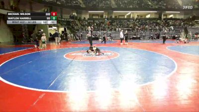 64 lbs Round Of 16 - Michael Wilson, Guerrilla Wrestling Academy vs Waylon Harrell, Viking Youth Wrestling