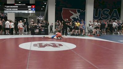 80 kg Champ. Rd Of 64 - Levi Dicksion, Mustang Bronco Wrestling Club vs Jacob Hodge, WOW Wrestling Club