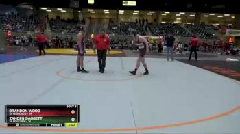 160 lbs Round 3 (4 Team) - Zanden Daggett, 5A Ridgeview vs Brandon Wood, 5A Redmond 2