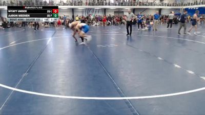 Silver 133 lbs Champ. Round 2 - Aaron Meenen, Wisconsin-Platteville vs Wyatt Unser, Wisconsin-Eau Claire