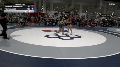 Senior Women Freestyle FS - 65 lbs Champ. Round 2 - Gianna DiBenedetto, ETC (Emmanuel Training Center) vs Niya Gaines, Tiger Den Wrestling Club