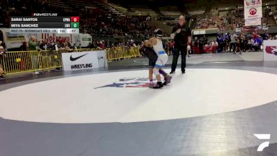 Bantam - 70 lbs 7th Place Match - Miya Sanchez, Legacy Wrestling Center vs Sarai Santos, College Prep Wrestling Academy