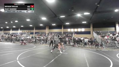 95 lbs Semifinal - Bryson Terlaje, Gold Rush Wr Ac vs Riley Ramirez, Pounders WC
