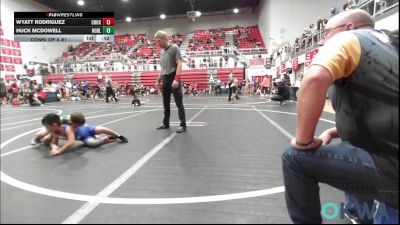 61 lbs Consi Of 8 #1 - Wyatt Rodriguez, Choctaw Ironman vs Huck McDowell, Noble Takedown Club