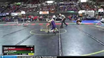 Cons. Round 2 - Cole Worley, Butte vs Gage Clothier, Great Falls/MSDB