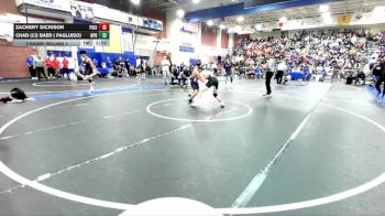 132 lbs Champ. Round 1 - Chad (CJ) Baer ( Pagluiso), Newport Harbor vs Zackery Dickison, Pacifica