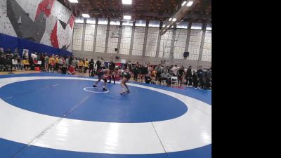 53 W Champ. Round 1 - Sierra Mullin, USask/Saskatoon Wrestling Club vs Maya Johnston, Dino Wrestling Club