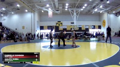 105 lbs Quarterfinal - Gabrielle Dominish, Perry (Lake) vs Sanjita Subba, Akron North