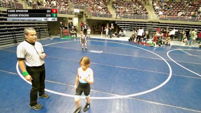 70 lbs Cons. Sub-quarters - Caiden Stocks, Colorado Hammers vs Cade Spencer, Delta Wrestling Club