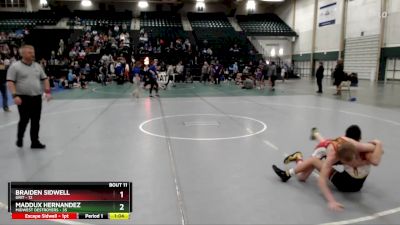 110 lbs Round 3 (8 Team) - Braiden Sidwell, GRIT vs Maddux Hernandez, Midwest Destroyers