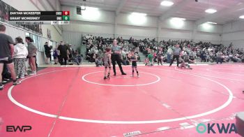46 lbs 3rd Place - ZaKyan McKeefer, Checotah Matcats vs Grant McInerney, Brushy Wrestling Club