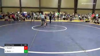 125 lbs Quarterfinal - Toby Russell, Roundtree Wrestling Academy vs Robert Davis, Level Up