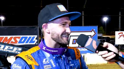 Justin Grant Reacts After Winning USAC Sprints Midwest Opener At Red Hill