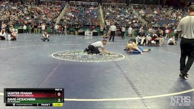 2A 144 lbs Quarterfinal - David McEachern, Mt Pleasant vs Hunter Feagan, Rutherfordton-Spindale