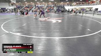 197 lbs Cons. Round 4 - Dylan Meiners, St. Ambrose University vs Emmanuel Ayi-Bonte, Missouri Valley