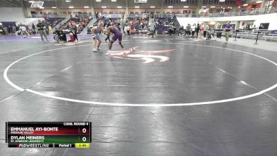 197 lbs Cons. Round 4 - Dylan Meiners, St. Ambrose University vs Emmanuel Ayi-Bonte, Missouri Valley