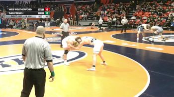 2A 190 lbs Cons. Round 3 - Wes Weatherford, Ottawa (Twp.) vs Dan French, Woodstock (Marian)