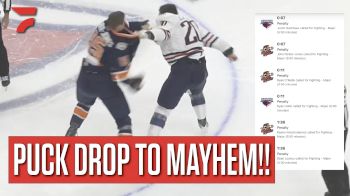 Puck Drop To MAYHEM: 3 Fights Erupt Between ECHL's Swamp Rabbits and Stingrays