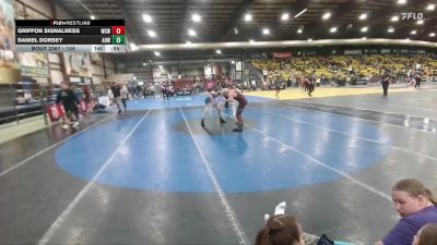 144 lbs Cons. Round 5 - Griffon Signalness, Watford City Wolves vs Daniel Dorsey, American Outlaws Wrestling