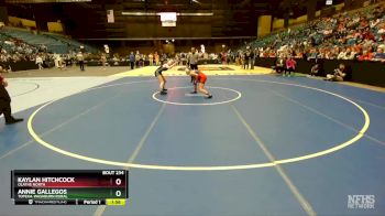 120 lbs Semifinal - Annie Gallegos, Topeka-Washburn Rural vs Kaylan Hitchcock, Olathe North