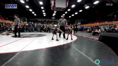 52 lbs Quarterfinal - Crew Smith, Hinton Takedown Club vs TeeJay Henry, Comanche Takedown Club