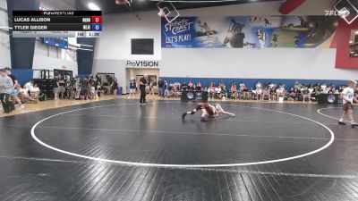 96 lbs Lucas Allison, Nebraska vs Tyler Gieger, New Jersey