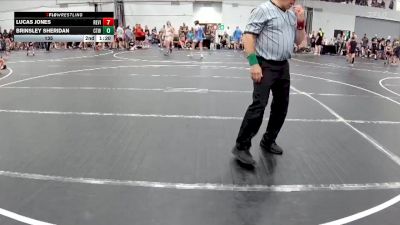 135 lbs Round 6 (8 Team) - Jake Taylor, Warhawks vs Justus Burns, Frost Gang