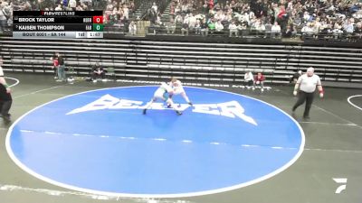 6A 144 lbs Champ. Round 1 - Kaisen Thompson, Farmington vs Brock Taylor, Herriman