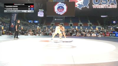 215 lbs Champ. Rd Of 16 - Satoshi Davis, Nevada vs Cooper Reves, Kansas