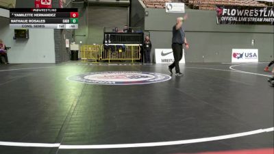 Schoolgirls - 125 lbs Cons. Semis - Nathalie Rosales, California Grapplers vs Yamilette Hernandez