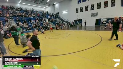 63 lbs 1st Place Match - Blake Rager, Sheridan Wrestling Club vs Carson Marberry, North Big Horn Rams