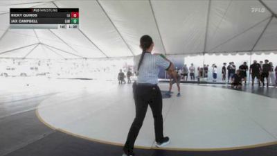 120 lbs Champ. Round 1 - Ricky Quiros, Lab Academy vs Jax Campbell, LAWC