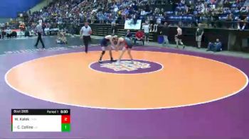 3 lbs Cons. Round 1 - Carter Collins, Liberty(Bedford) vs Wagner Kalek, Cave Spring