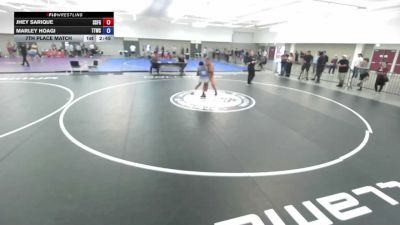 61 lbs 7th Place Match - Jhey Sarique, South San Francisco Gator WC vs Marley Hoagi, Team Thunder Wrestling Club