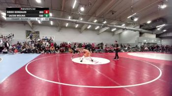 120 lbs Champ. Round 2 - Jacob Molina, Fort Morgan vs Diego Gonzales, Brush