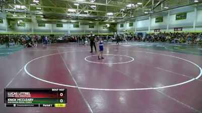 80-90 lbs Round 4 - Lucas Littrel, Camel Kids Wrestling vs Knox McCleary, Napoleon Royal Force