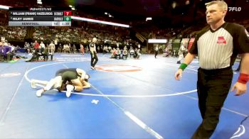 175 Class 2 lbs Semifinal - William (Frank) Hazelrigg, Father Tolton Regional Catholic vs Riley James, Cassville