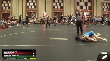 90 lbs Finals (8 Team) - Colton Wirtz, Iron Faith vs Hunter Webster, Armory WA