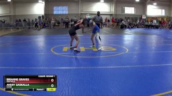 100 lbs Champ. Round 1 - Avery Gaskalla, CLYDE vs Brianne Graves, OAK HILLS