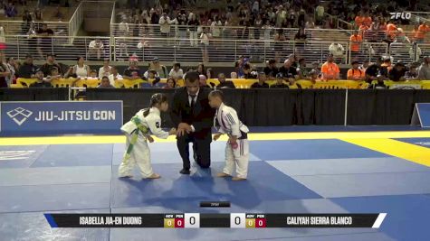Caliyah Sierra Blanco vs Isabella Jia-En Duong 2025 Pan Kids Jiu-Jitsu IBJJF Championship