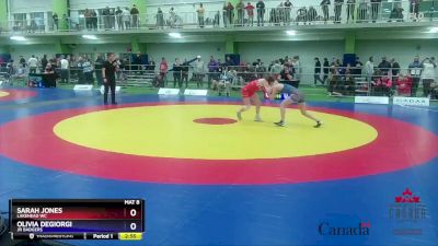 43kg Round 4 - Sarah Jones, Lakehead WC vs Olivia DeGiorgi, Jr Badgers