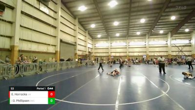 53 lbs Quarterfinal - Daxxton Phillipsen, Delta Wrestling Club vs Easton Horrocks, Uintah Wrestling