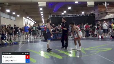 65 kg Cons 16 #2 - Anthony Madrigal, Oklahoma Regional Training Center vs Cj Composto, Pennsylvania RTC