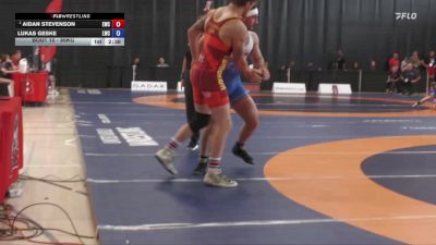 86kg Quarterfinal - Aidan Stevenson, Edmonton Wrestling Club vs Lukas Geske, London-Western Wrestling Club