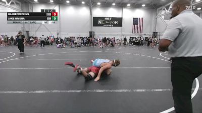 157 lbs Round 2 (4 Team) - Blake Watkins, South Side WC Black vs Jake Rivera, Dirty Den Wrestling