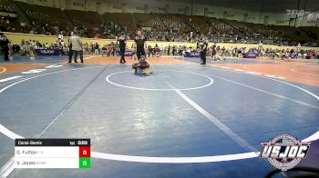 43 lbs Consolation - Gavin Fulton, F-5 Grappling vs Violet Jones, Springdale Youth Wrestling