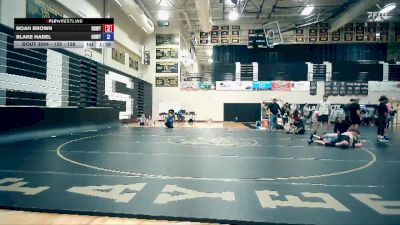 132 - 138 lbs Quarterfinal - Blake Habel, Team MO Mehlville Oakville vs Noah Brown, Team Missouri Select