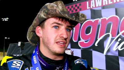 Briggs Danner Reacts After Winning The Justin Owen Memorial At Lawrenceburg